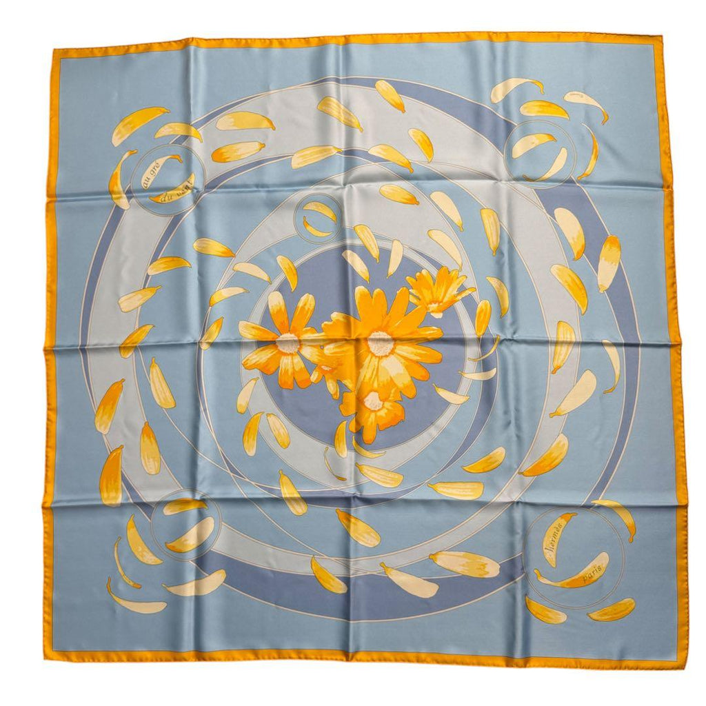 Hermes Carre 90 Leave It to the Wind Ribal Chain Ko Silk Scarf — view 2