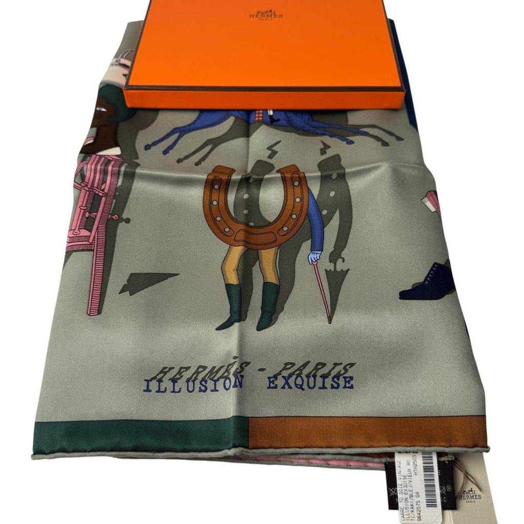 Hermes Carre 70 Splendid Illusion Scarf Silk — view 2