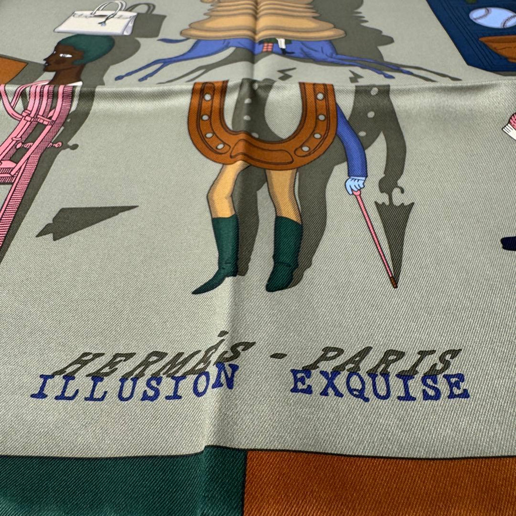 Hermes Carre 70 Splendid Illusion Scarf Silk — view 5