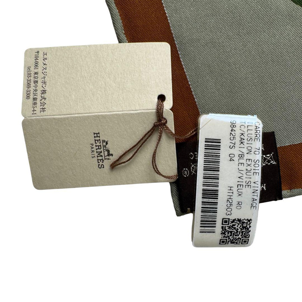 Hermes Carre 70 Splendid Illusion Scarf Silk — view 7