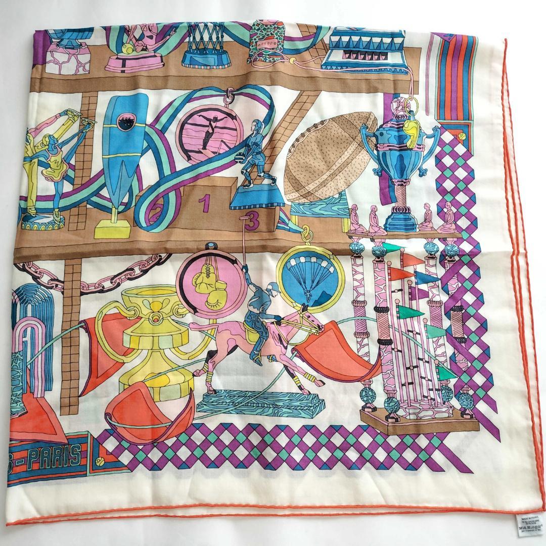 Hermes Carre Geant 140 Trophy les Trophees Scarf