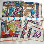 Hermes Carre Geant 140 Trophy les Trophees Scarf — view 2
