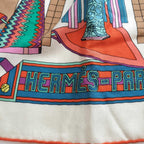 Hermes Carre Geant 140 Trophy les Trophees Scarf — view 4