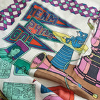 Hermes Carre Geant 140 Trophy les Trophees Scarf — view 7