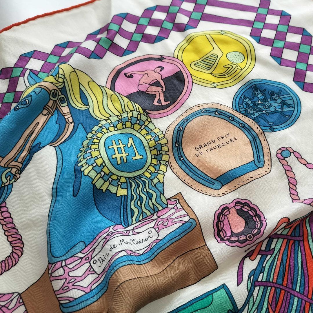 Hermes Carre Geant 140 Trophy les Trophees Scarf — view 8