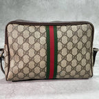 Gucci GG Sherry Line Shoulder Bag Brown Logo — view 3