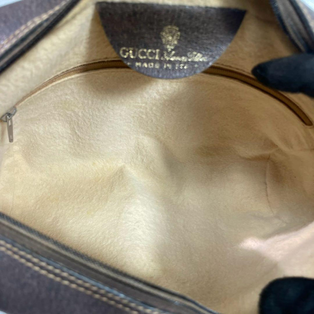 Gucci GG Sherry Line Shoulder Bag Brown Logo — view 5