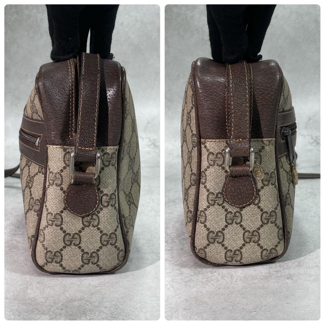 Gucci GG Sherry Line Shoulder Bag Brown Logo — view 7