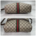 Gucci GG Sherry Line Shoulder Bag Brown Logo — view 8