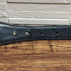 Gucci Sherry GG Gold Buckle Belt Leather Canvas — view 9