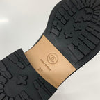 Chanel Quilted Coco Mark Leather Lace Up Short Boots — view 9