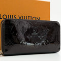 Louis Vuitton Zippy Wallet Vernis Amarante Round
