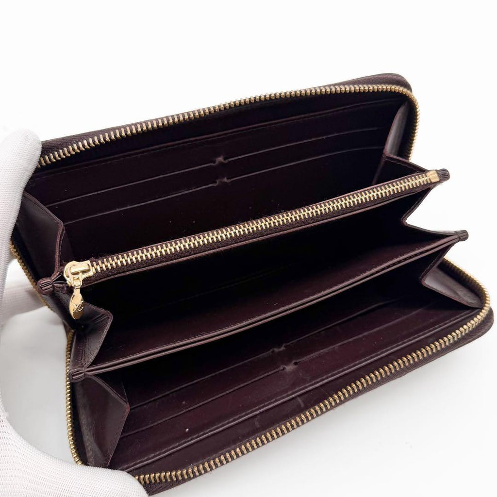Louis Vuitton Zippy Wallet Vernis Amarante Round — view 6