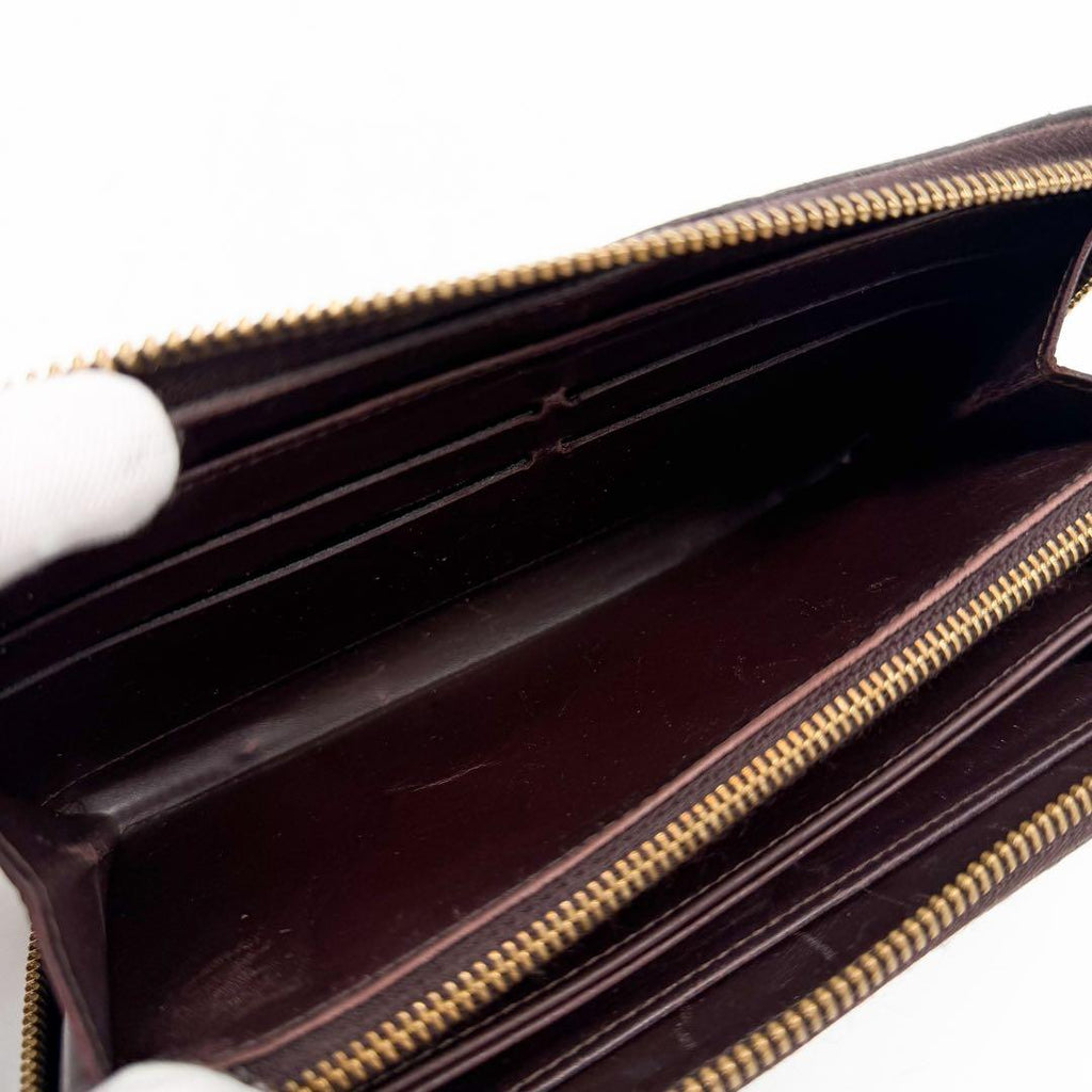Louis Vuitton Zippy Wallet Vernis Amarante Round — view 7