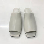 Hermes Idol Leather Chaine D'ancre Sandals White — view 2