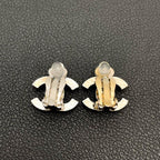 Chanel CC Logo Earrings Faux Pearl Icon Coco — view 4
