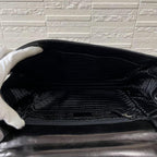 Prada Leather Logo Hand Business Bag Black — view 7