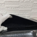 Prada Leather Logo Hand Business Bag Black — view 9