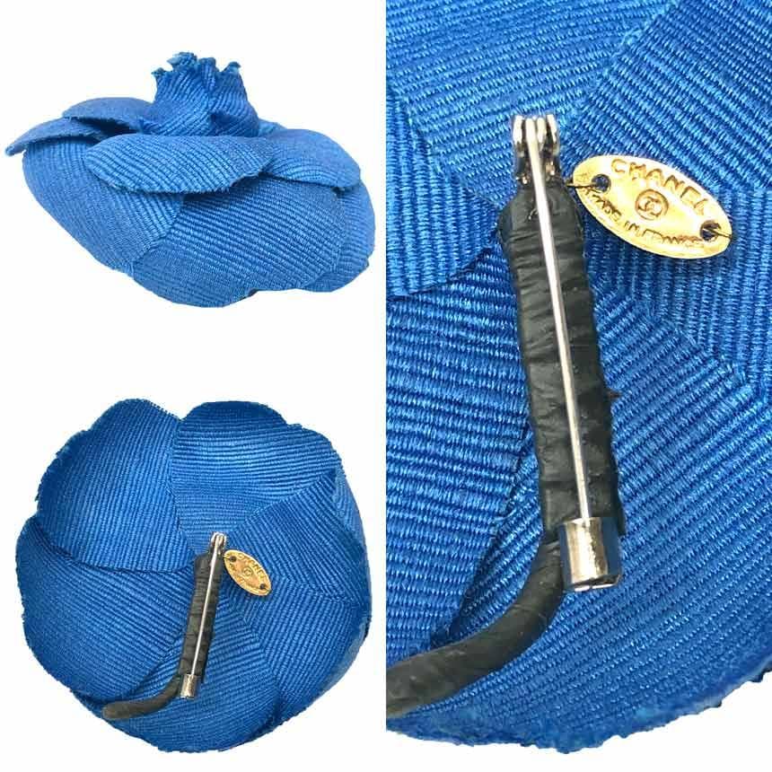 Chanel Camellia Corsage Blue — view 3