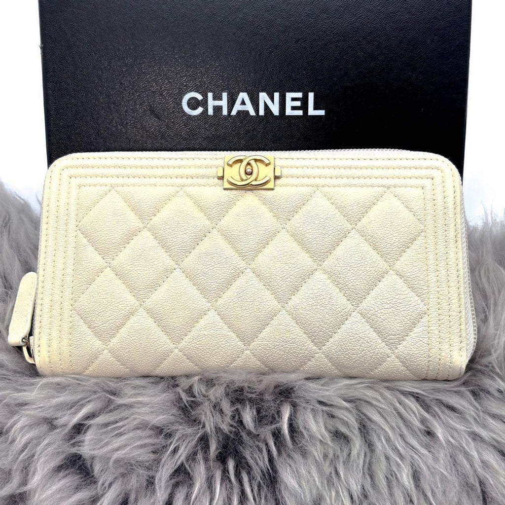 Chanel Wallet Boy Zip Around