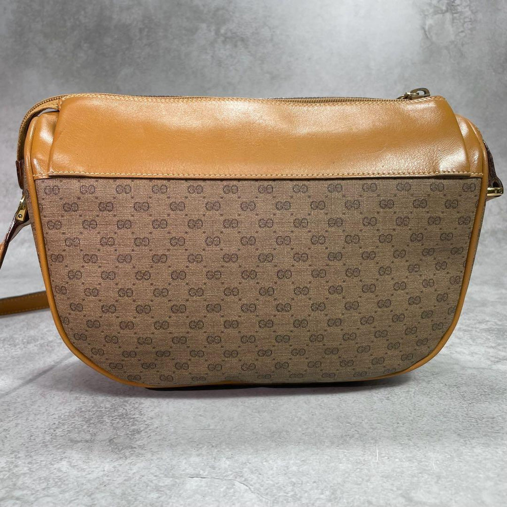 Gucci GG Sherry Line Shoulder Bag Brown Leather — view 3