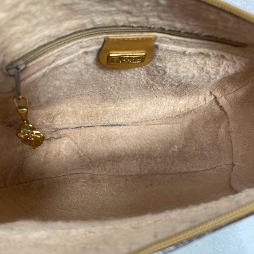 Gucci GG Sherry Line Shoulder Bag Brown Leather — view 5