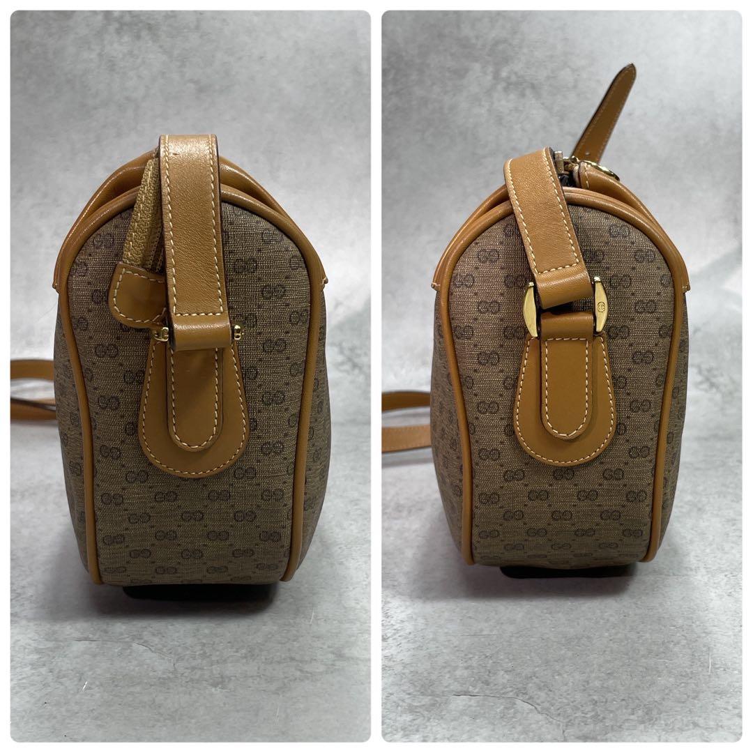 Gucci GG Sherry Line Shoulder Bag Brown Leather — view 7