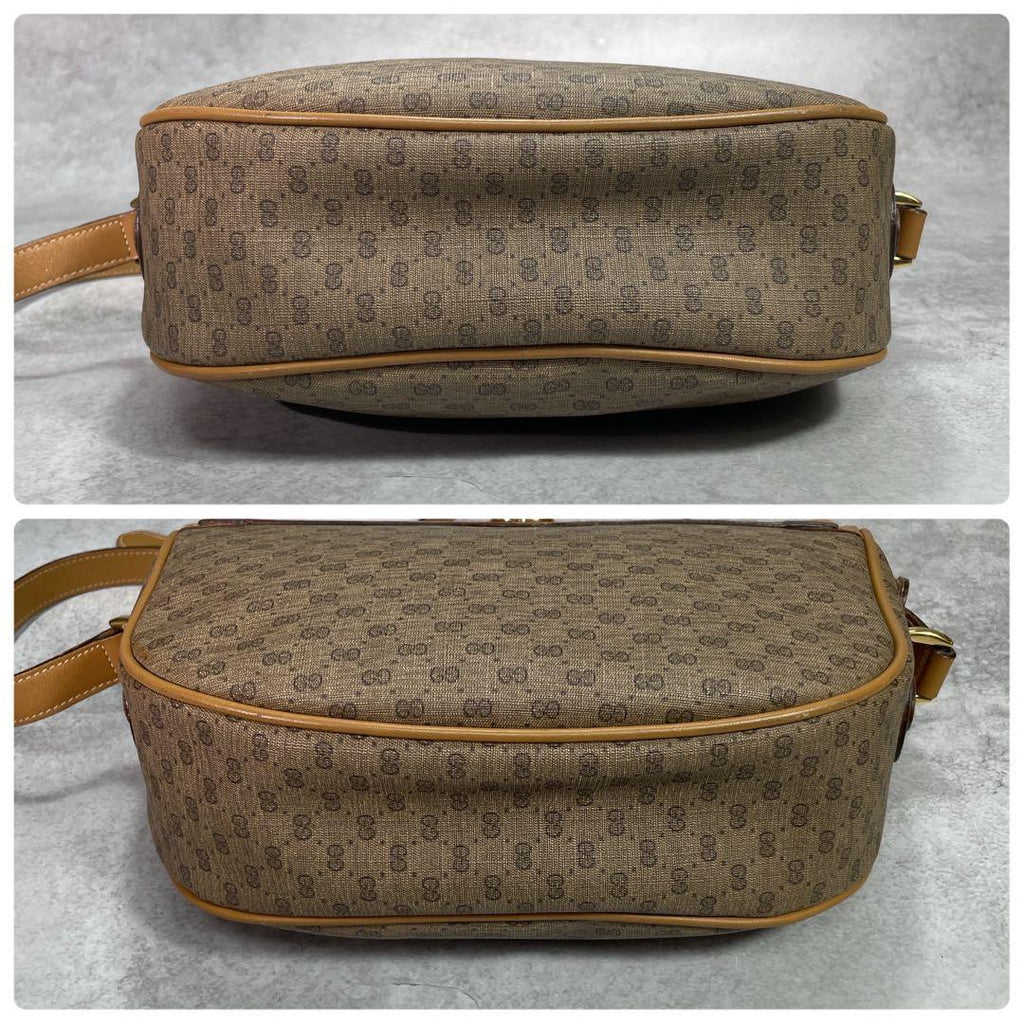 Gucci GG Sherry Line Shoulder Bag Brown Leather — view 8