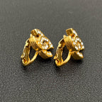 Chanel CC Logo Earrings Icon Rhinestone Here — view 3