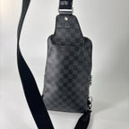 Louis Vuitton Damier Graphite Sling Bag Black — view 5