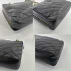 Chanel Super Stitch Caviar Leather Chain Shoulder — view 8