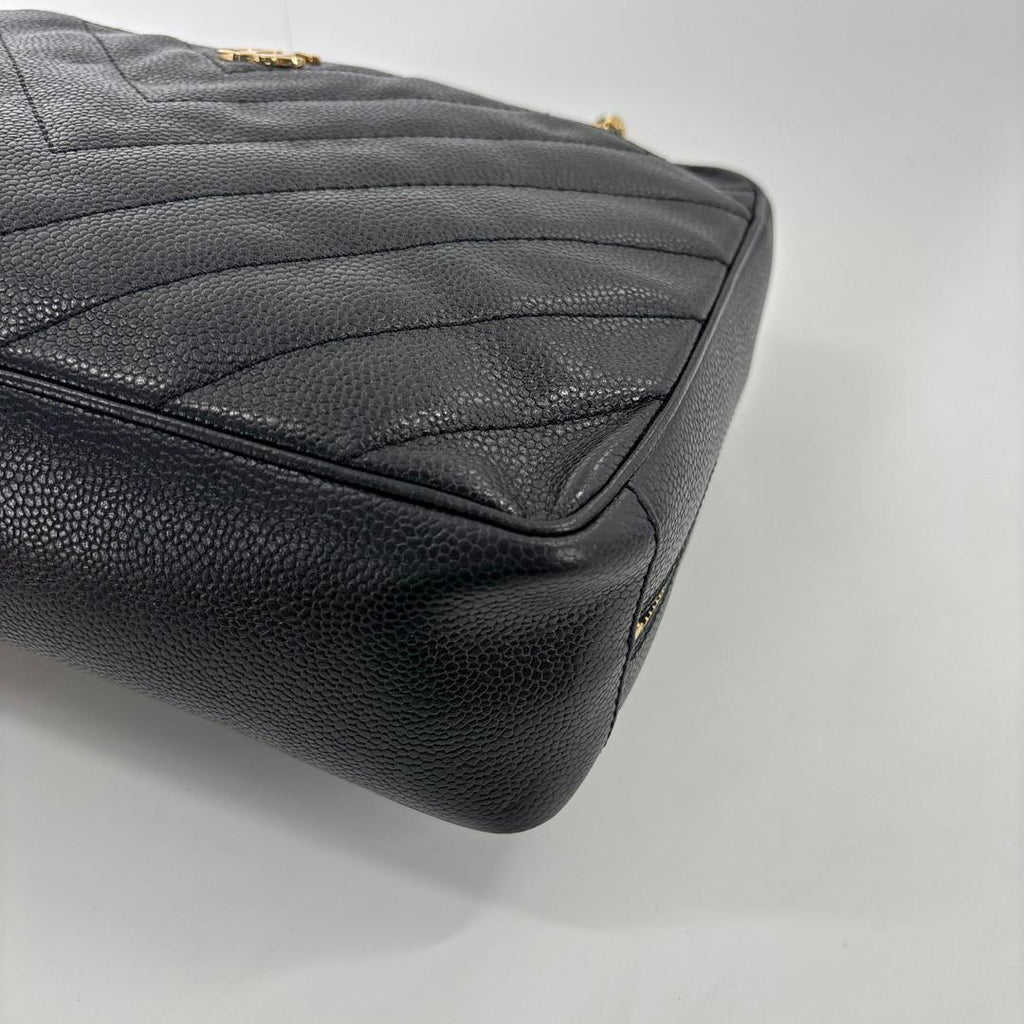 Chanel Super Stitch Caviar Leather Chain Shoulder — view 9