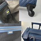 Chanel Caviar Leather V-stitch Chevron Carry Case Travel Bag — view 8