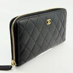 Chanel Quilted Wallet Caviar Leather — view 3