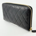Chanel Quilted Wallet Caviar Leather — view 7