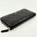 Chanel Quilted Wallet Caviar Leather — view 9
