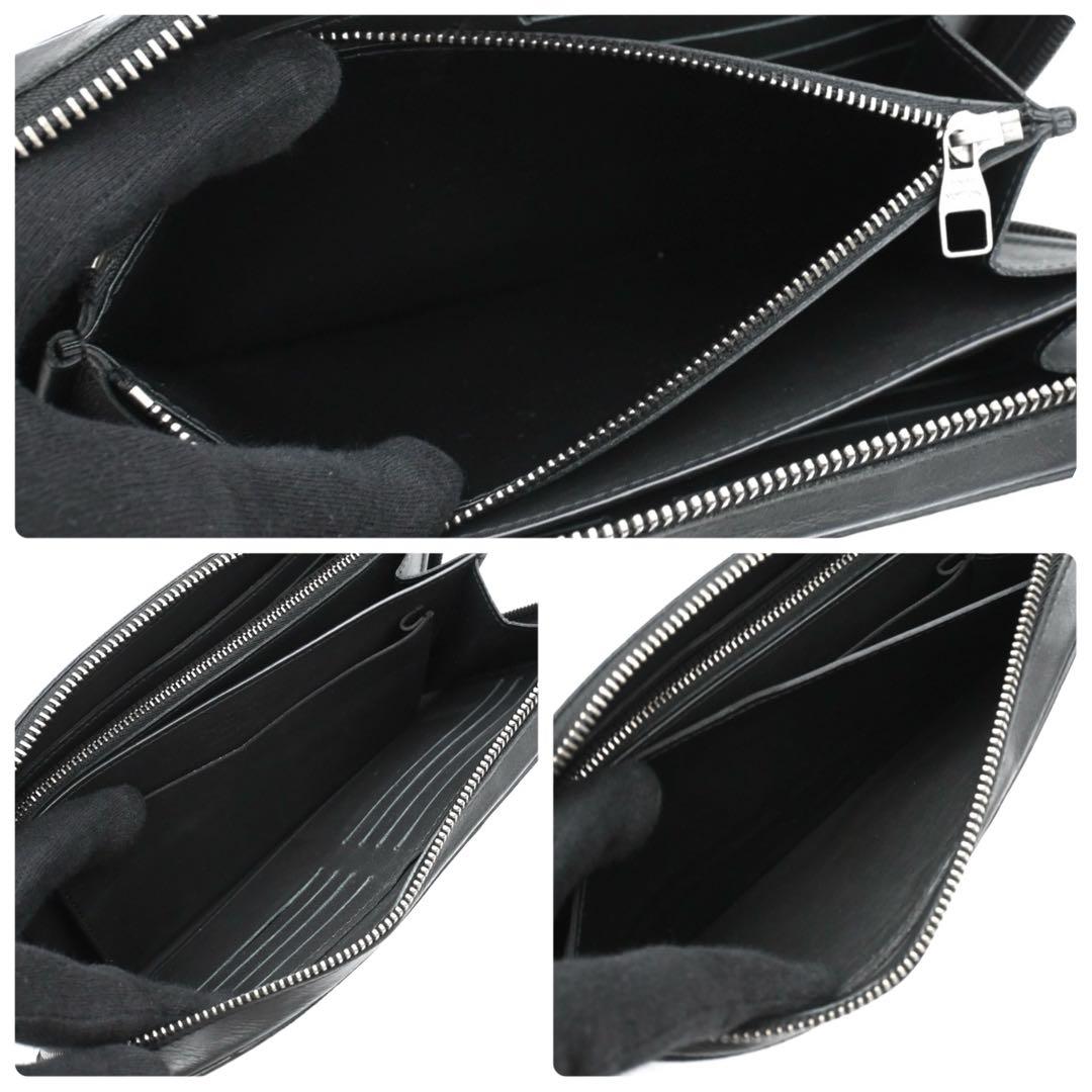 Louis Vuitton Damier Infini Zippy XL Onyx Wallet Black — view 5