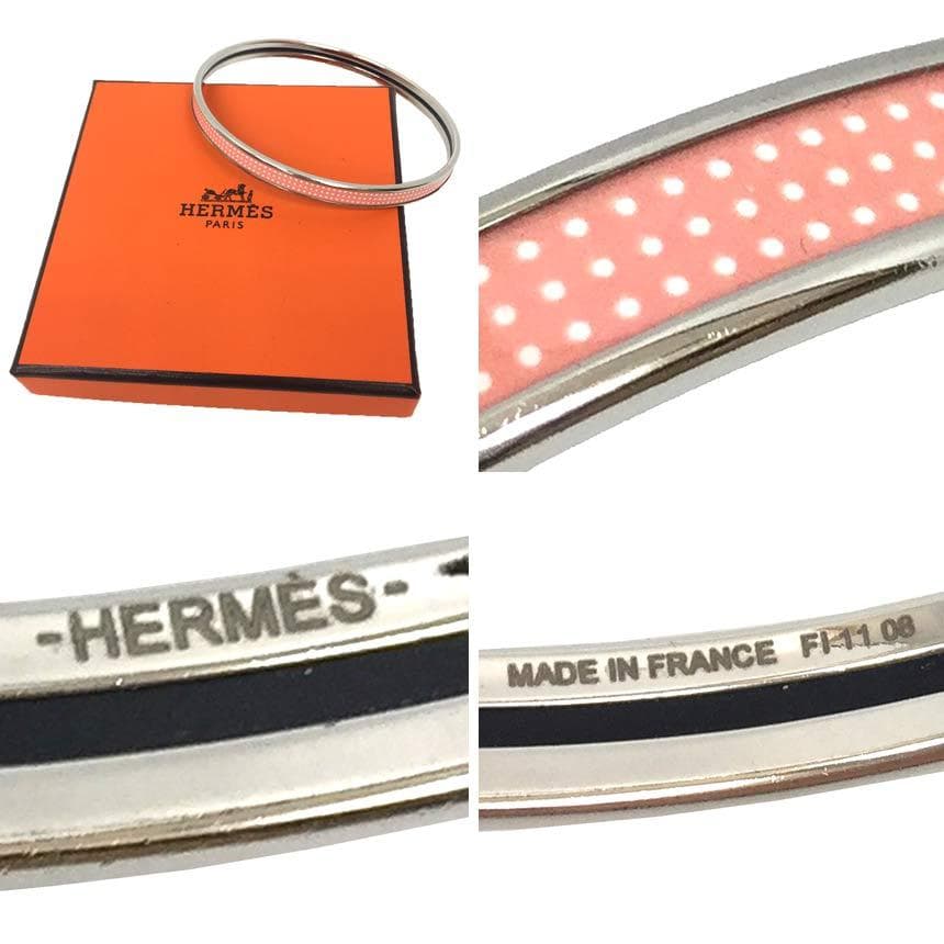 Hermes Uni H Bangle Bracelet Dot — view 4