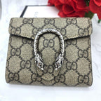 Gucci Fold Wallet Dionysus GG Supreme Tiger