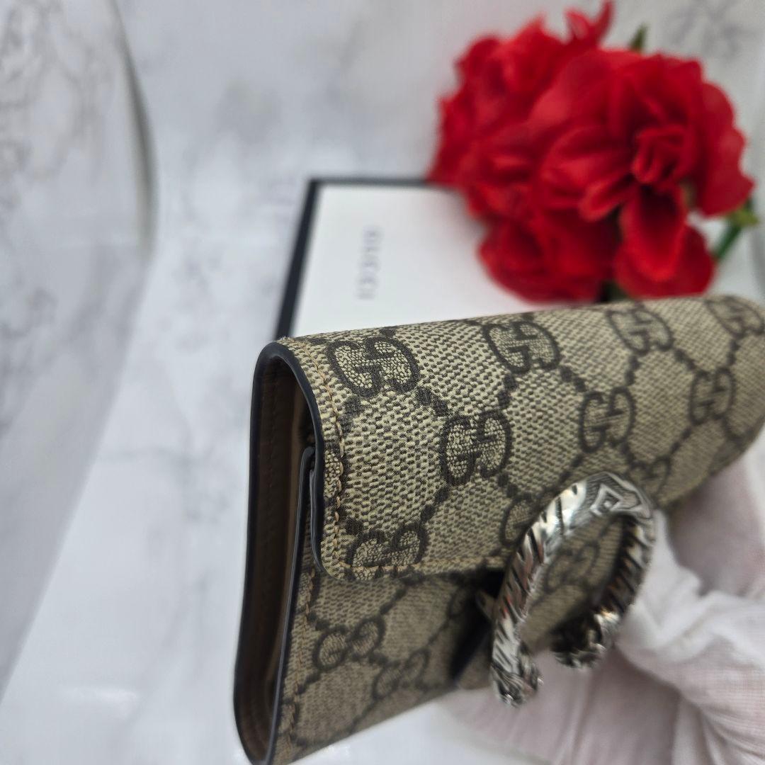Gucci Fold Wallet Dionysus GG Supreme Tiger — view 4