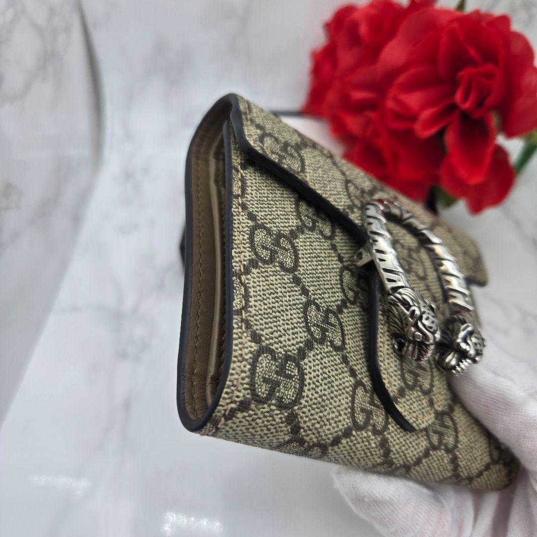Gucci Fold Wallet Dionysus GG Supreme Tiger — view 5