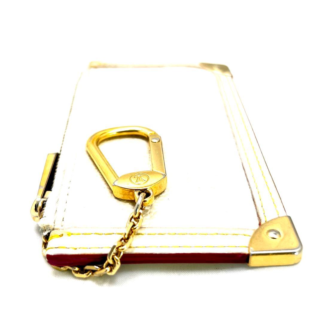 Louis Vuitton Suhali Pochette Cles Coin Case Blanc — view 7
