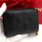 Louis Vuitton Wallet Monogram Coussin Portefeuille Lou Black — view 2
