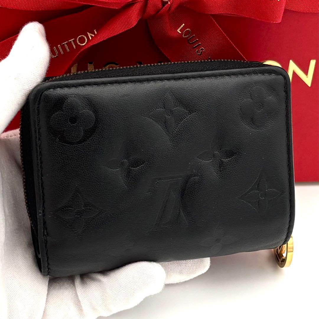 Louis Vuitton Wallet Monogram Coussin Portefeuille Lou Black — view 2