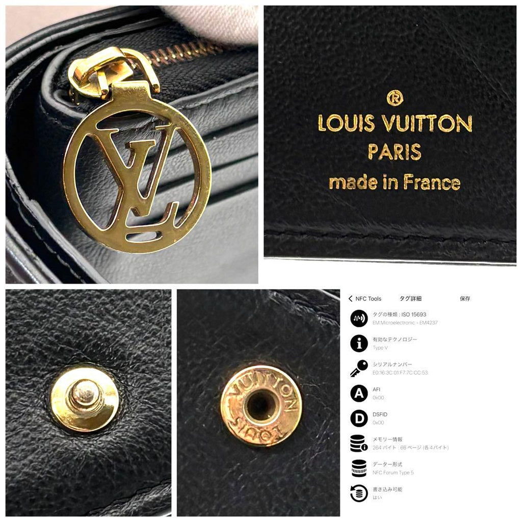 Louis Vuitton Wallet Monogram Coussin Portefeuille Lou Black — view 9