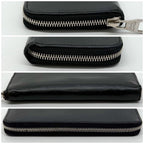 Louis Vuitton Zippy Wallet Vertical Taiga Black Round — view 4