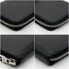 Louis Vuitton Zippy Wallet Vertical Taiga Black Round — view 5