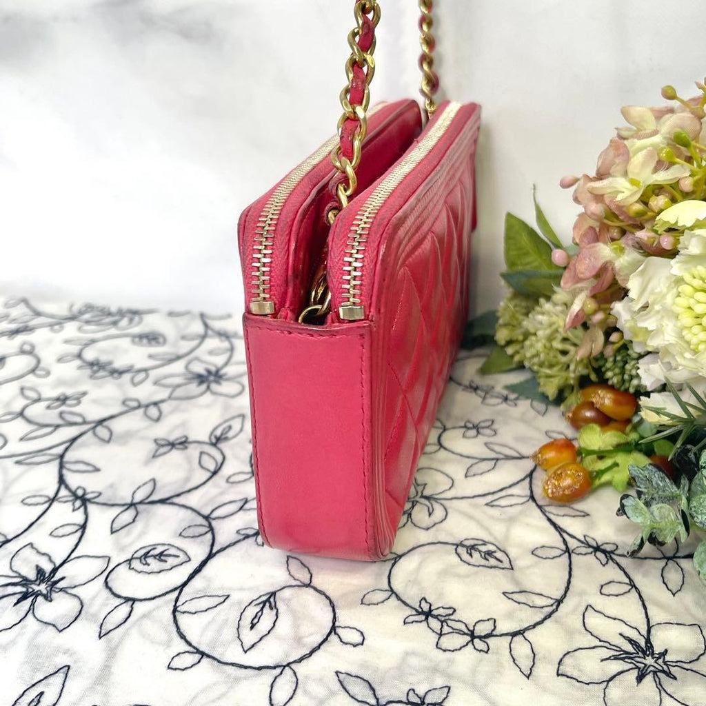 Chanel Chain Wallet Boy Quilted Shoulder — view 7