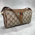 Gucci GG Sherry Line Shoulder Bag Brown Logo