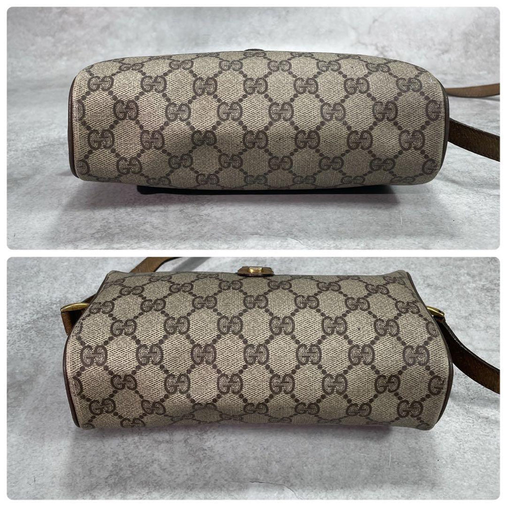 Gucci GG Sherry Line Shoulder Bag Brown Logo — view 7
